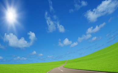 Fototapeta premium straight road