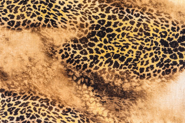texture of print fabric striped leopard
