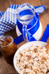 muesli with confiture