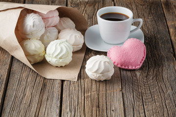 Pile of pastrel colored marshmallow