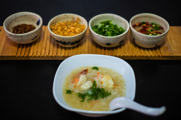 boiled  rice soup