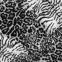 texture of print fabric stripes leopard
