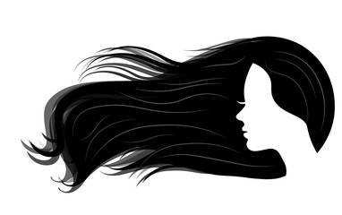 Woman sketch silhouette