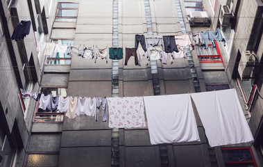 Obraz na płótnie Canvas Drying laundry