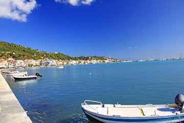 Fototapeta na wymiar Port of Zakynthos town, Greece