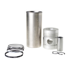 Set of metal tubes isolated on white