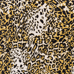 texture of print fabric striped leopard