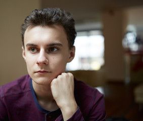 Fototapeta premium Pensive teenager
