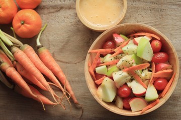 salad fresh apple fruit