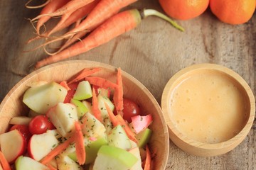 salad fresh apple fruit