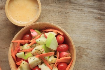 salad fresh apple fruit