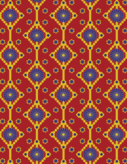 geometric red pattern
