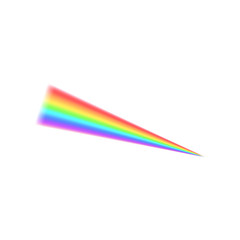 Rainbow icon, realistic style 