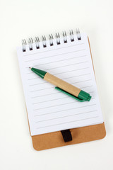 Naklejka premium notebook and pen