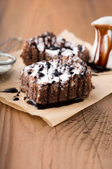 Homemade chocolate brownies