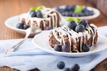 Homemade chocolate brownies