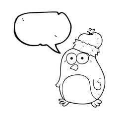 speech bubble cartoon robin