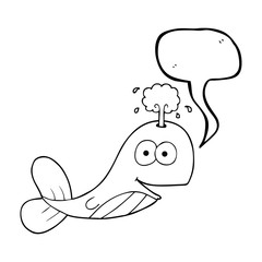 speech bubble cartoon whale