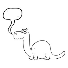 speech bubble cartoon dinosaur
