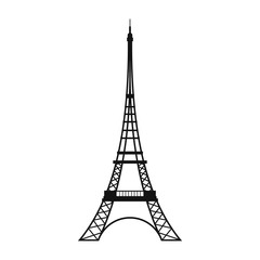 Eiffel Tower icon, simple style 