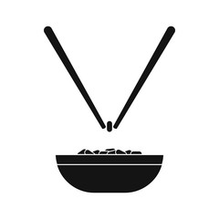 Ying yang icon, simple style