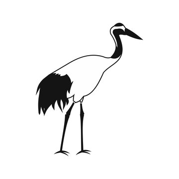Crane icon, simple style