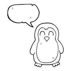 speech bubble cartoon bird