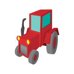 Tractor cartoon icon
