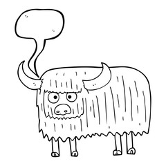 speech bubble cartoon hairy cow