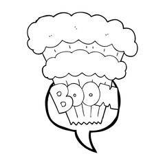 speech bubble cartoon explosion