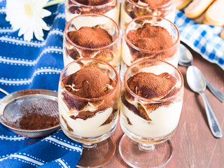 Italian tiramisu dessert