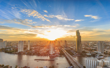 Naklejka premium Big city bangkok