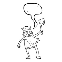 speech bubble cartoon viking