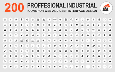 Professional industrial icons