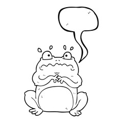 speech bubble cartoon funny frog