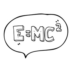 speech bubble cartoon science formula