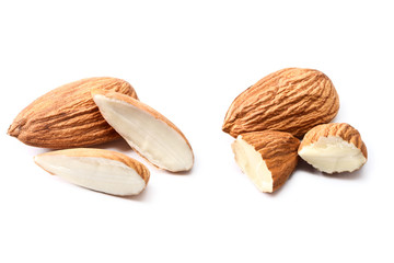 almond on white