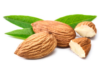 almond on white