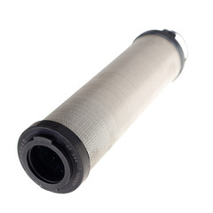 Round filter isolated on white