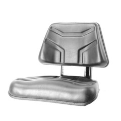 Plastic tractor seat isolated on white