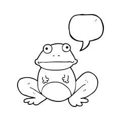 speech bubble cartoon frog