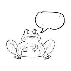 speech bubble cartoon frog