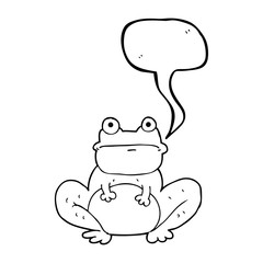 speech bubble cartoon frog