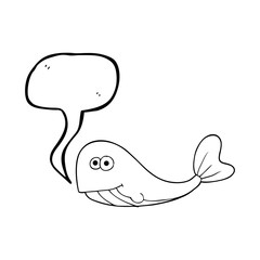 speech bubble cartoon whale