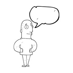 speech bubble cartoon content man