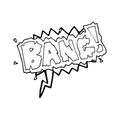 speech bubble cartoon bang symbol