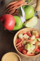 salad fresh apple fruit