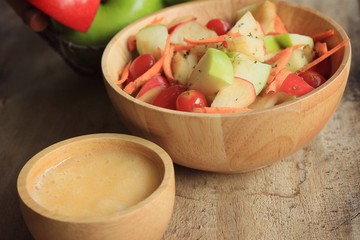 salad fresh apple fruit
