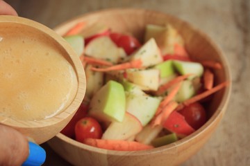 salad fresh apple fruit