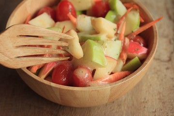 salad fresh apple fruit